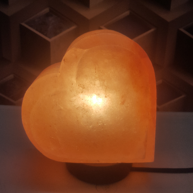 himalayan heart lamp  ( double shade )